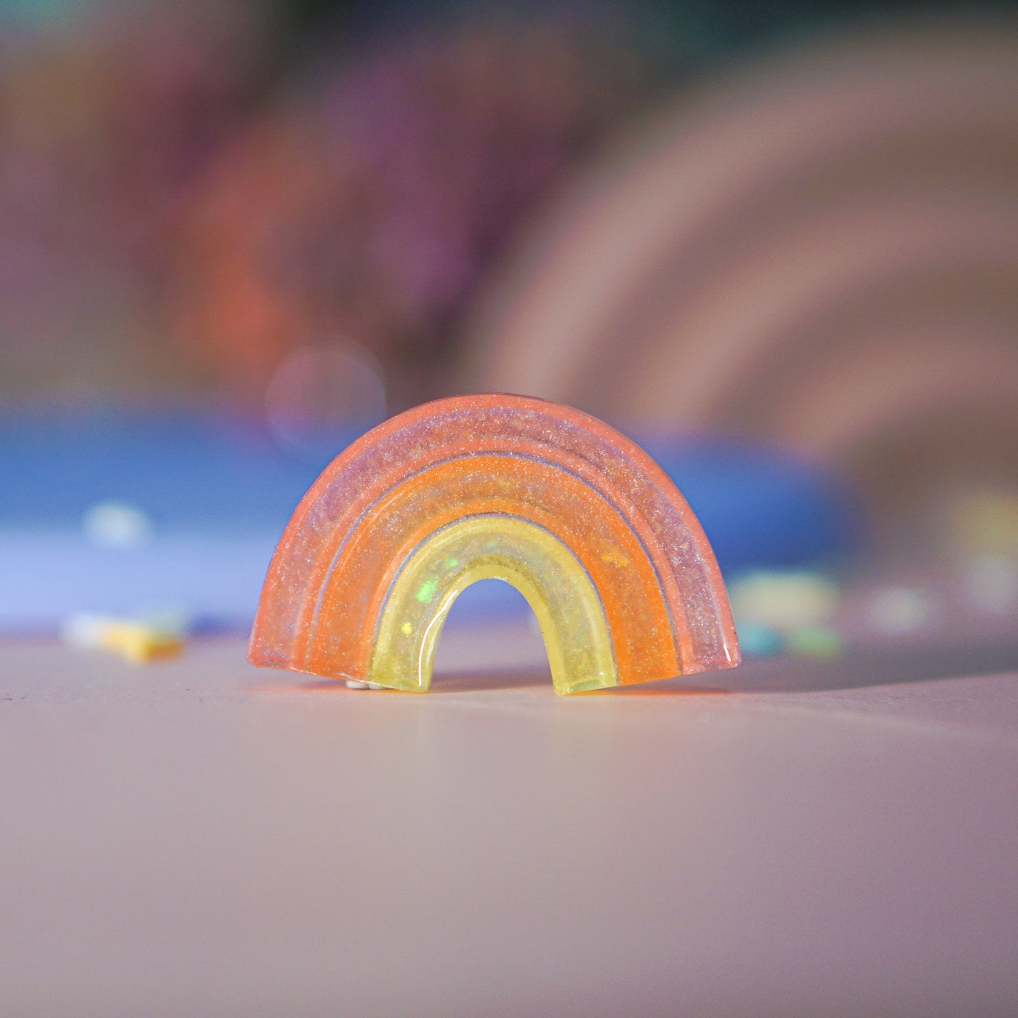 Rainbow Shaped Red-Orange-Yellow Tag