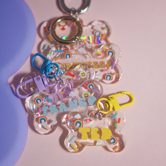 Flower Power Bone Tag