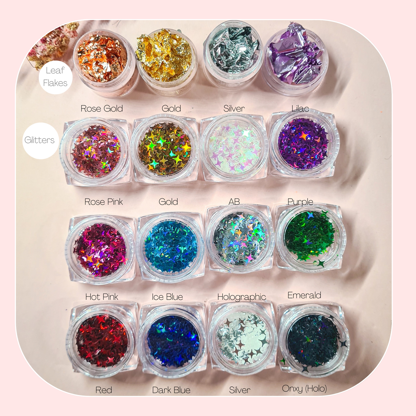 Retro Love Glitter Tag