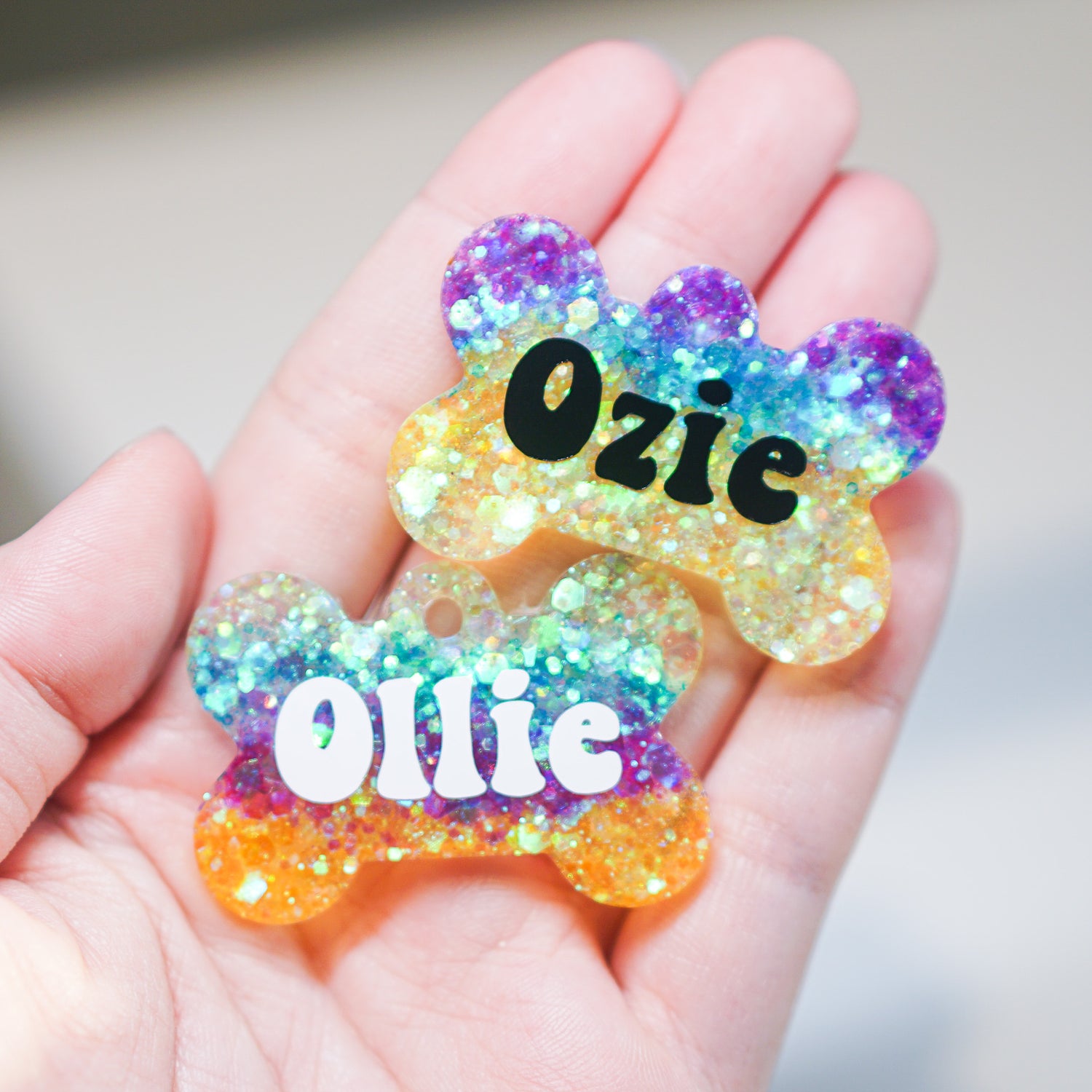 Glitter Tags