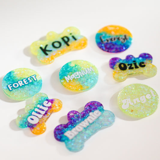 Summer Glitter Tags