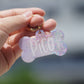 Lilac Glitter Tag