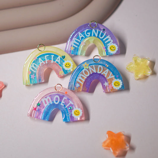 Rainbow Shaped Tag - 3 tones