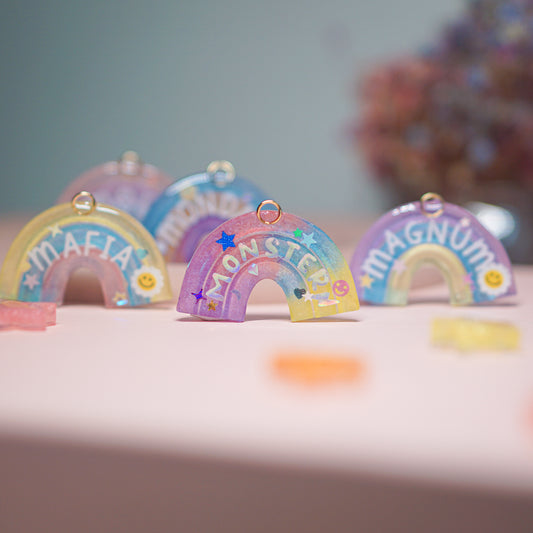 Rainbow Shaped Tag - 4 tones